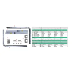 Oceansouth Boat Trailer Guide Poles (I - Beam Mount) 1520mm