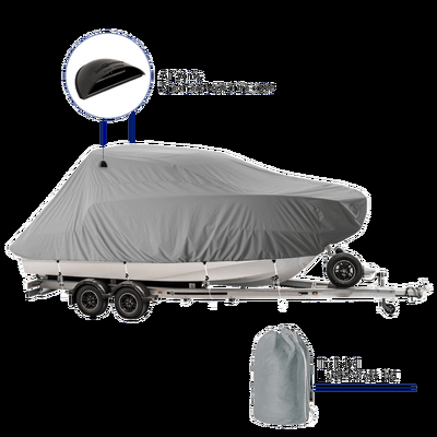 Oceansouth Pilot/Cruiser Boat Cover Grey 7.0m - 7.5m