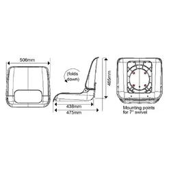 Skipper Seat Folding - Standard