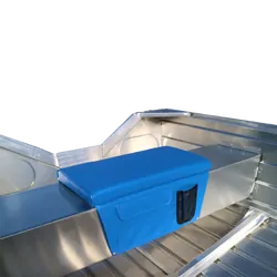 Oceansouth Boat Bench Cushion & Side Pockets 600mm x 400mm Blue