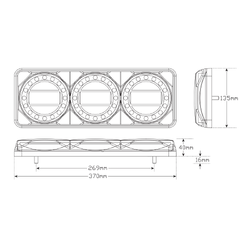Combination Lamps MAXILAMPC3XRWB