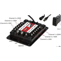 Metra Powersports - Switch Panel 6 Way 12V Bluetooth