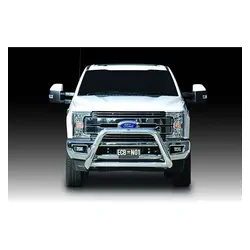 ECB 100mm Nudge Bar to Suit Ford F250 Super Duty EX LTD MY17-Onwards Silver Hammer Tone