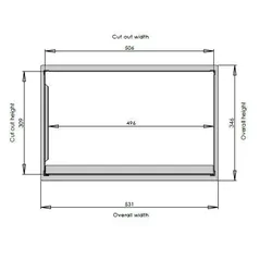 NCE Microwave Bracket (Suits 23l Flatbed Microwave)