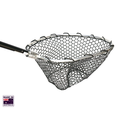 Hookem Net With Offset Head - Rubberized - 1Mtr Handle - Ideal For Estuary & Squid
