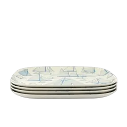 NautiGo Bamboo Plate - 26cm - 'Sail Away'