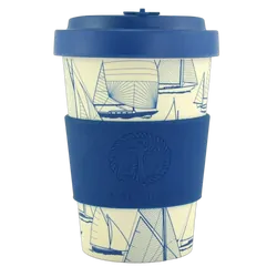 NautiGo Bamboo Travel Mug - 400ml - 'Sail Away'
