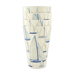NautiGo Bamboo Tumbler - 'Sail Away'