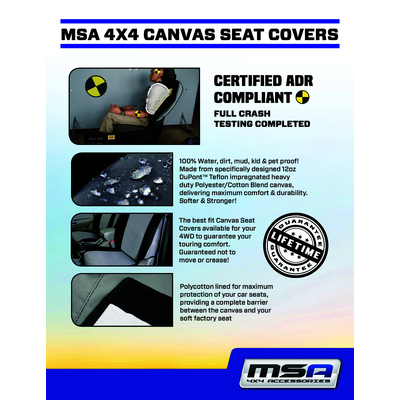Msa Complete Front And Second Row Set - Msa 4X4 To Suit Nn114C0 - Nissan - Navara