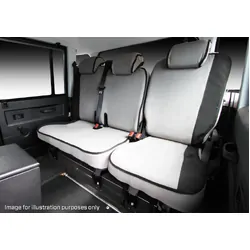 Msa Complete Front & Second Row Set (Mto) - Msa Premium Canvas Seat Covers To Suit Nissan Navara D40 St Single / King / Dual Cab - 03/12 To 05/15
