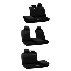 RM Williams Neoprene Seat Covers Black Rear Multi-Zip