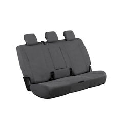 Rubbertree Black Canvas Seat Covers Fits Nissan Navara Dual Cab Np300 (D23 Manual) 2015-2021 Fronts Only