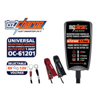 Oz Charge 6/12 Volt - 1 Amp Battery Charger & Maintainer