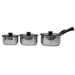 Outback Explorer Smart Storage Non-Stick Pots & 28cm Fry Pan Set w/ Storage Bag