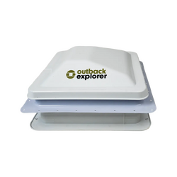 Outback Explorer Roof Vent with 12v fan - 14"x 14" Jensen style 