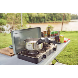 Outback Explorer Smart Storage Stainless Steel Pots & 28cm Fry Pan Set w/Storage Bag