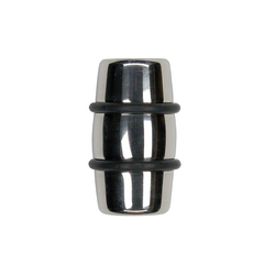 Hookem Stainless Steel Tag Line Return - Weighted And Polished - 2 X H/Duty Rubber Protecting Rings - Pair