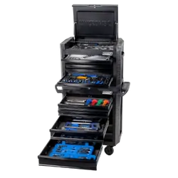 Kincrome Contour Workshop Tool Kit 242 Piece 12 Drawer 29" Black Series