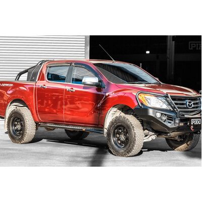Elite Post Bar to Suit Mazda BT50 2011 With Black Recovery Points and Black Under Body Protection