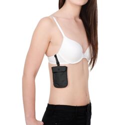 PACSAFE Coversafe S25 Secret Bra Pouch Black