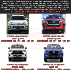 PSR Ambush Bar suits Toyota Hilux N80 MK3-MK4 5/2020-On Ambush Low Single Hoop Bullbar