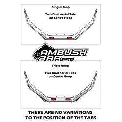 PSR Ambush Bar Mitsubishi MQ Triton Ambush Single Hoop Bullbar