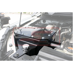 Performance Suspension Racing Nissan Navara NP300 4" Stainless Snorkel and Airbox (Powdercoated Finish) with Black Cap