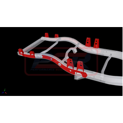 Performance Suspension Racing Nissan Patrol GQ-GU Coil Cab Ute External Heavy Duty Tray Mount System (Wagon to ute chassis conversion) (Standard Lower