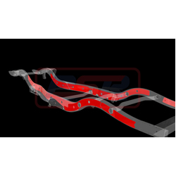 Performance Suspension Racing Nissan Patrol GQ-GU Chassis Bracing Wagon Long Arm Internal-External (Engine mount to tow bar)