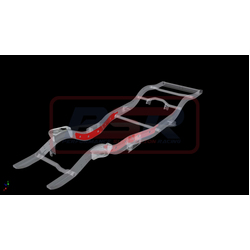 Performance Suspension Racing Nissan Patrol GQ-GU Chassis Bracing Front Internal (Engine mount to front of rear lower control arm brace)