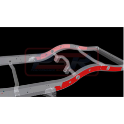 Performance Suspension Racing Nissan Patrol GQ-GU Chassis Bracing Wagon Rear External (Mid body mount to tow bar)