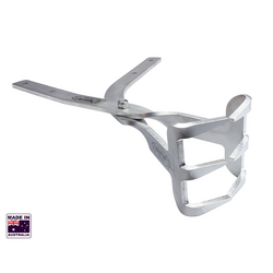 Hookem Razor Fish Tongs - 3 Prongs - Offset Handle - Stainless Steel - Deep Water Use