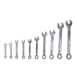10 Pc Metric Combination Cr-V Spanner Set