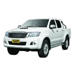 Tuff Terrain Canvas Black Seat Covers to Suit Toyota Hilux SR SR5 Dual Cab (4X4) 08/09-06/15 FRONT