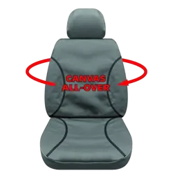 Tuff Terrain Canvas Grey Seat Covers to Suit Holden Trailblazer RG LT LTZ Z71 7 Seater Wagon 16-On FRONT