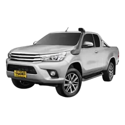 Tuff Terrain Canvas Black Seat Covers to Suit Toyota Hilux Workmate SR SR5 Extra Cab 07/15-On FRONT