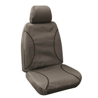 Tuff Terrain Canvas Grey Seat Cover to Suit Toyota HiAce LWB Crew Van 14-On FRONT