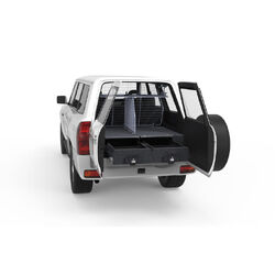 4WD Interiors Rear Rack & Divider Nissan Patrol Gu Wagon With Rear Air Con 11/1997-12/2016