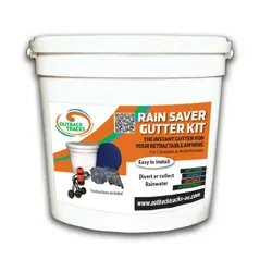 Ground Dogs Rain Saver Gutter Kit with Leaf Guard