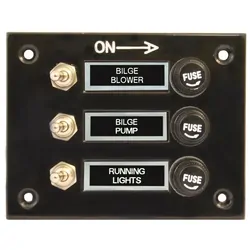 Switch Panel Black 3 Switch