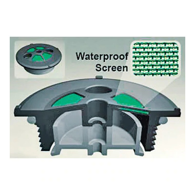 Attwood Vented Deck Fill - Black - Straight - 83mm