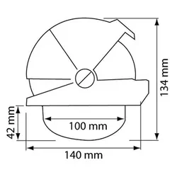 Plastimo Compass Offshore 105 Flush Mount - Conical Black