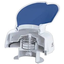 Plastimo Flexible Cowl Ventilator - Low Profile - With Dorade Box