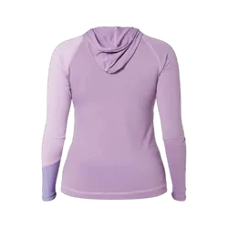 Jetpilot Cause Long Sleeve Ladies Hooded Rashie - Purple Size 16