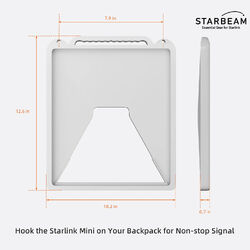 STARBEAM Starlink Mini Silicone Protective Cover with Hang Hooks - White