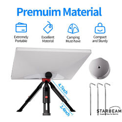 STARBEAM Starlink Mini 18cm Extendable Tripod with Adapter and Pegs