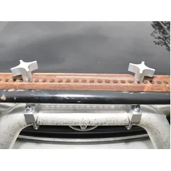 Roadsafe 4WD Universal Adjustable High Lift Jack Holder - Silver Finish
