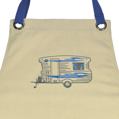 Van Go Collections Embroidered Apron  Bluey Caravan  Winter