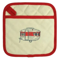 Van Go Collections Embroidered Pot Holders Mini Caravan Spring