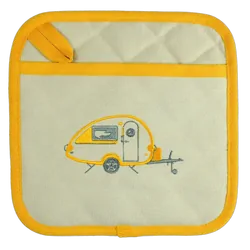 Van Go Collections Embroidered Pot Holders Teardrop Caravan Autumn